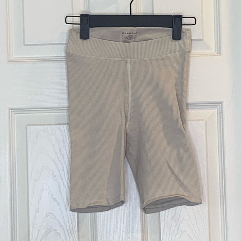 Good American Chunky Rib Bike Shorts Size 1/2